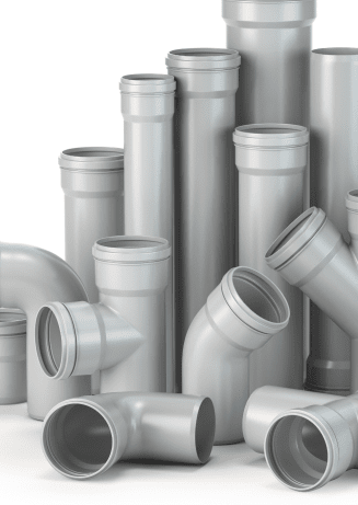 plastic pvc pipes isolated on the white background 2CE6UNJ 1 1